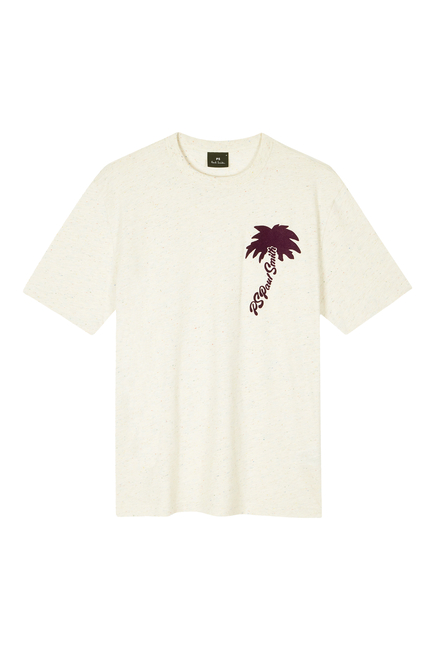 Palm Tree Cotton-Blend T-Shirt